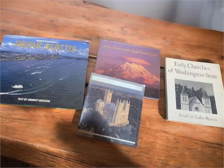Washing State Book Lot: Above Seattle, Early Churches of Washington State & More