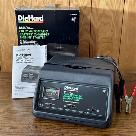 DieHard 12/2/75 AMP Fully Automatic Battery Engine Starter