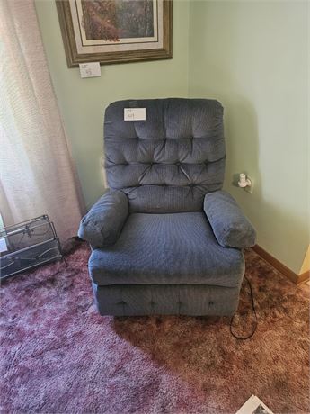 Blue Living Recliner