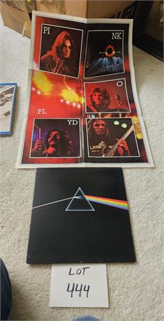 1973 Pink Floyd Dark Side of The Moon - Includes Poster & Stickers
