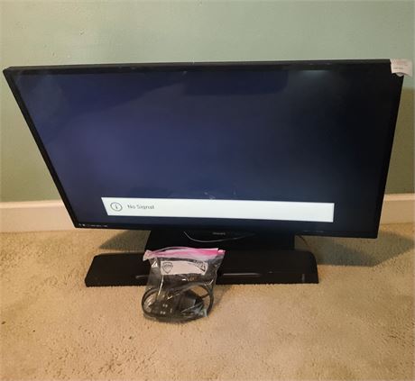 Philips LED-LCD TV Model 49PFL4609/F7, Polk Audio Soundbar & Cords