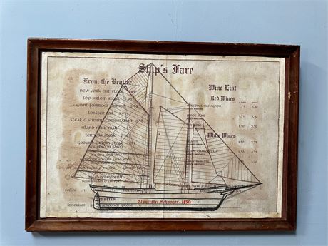 Ships Fare Framed Art