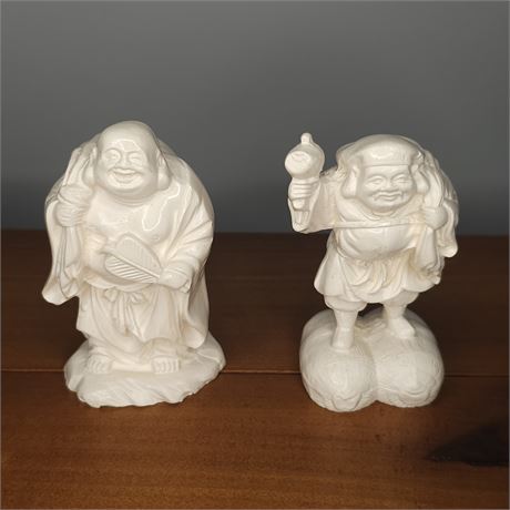 Small Japanese Resin Figurines~ "God of Blessing" & "Ho Tei"