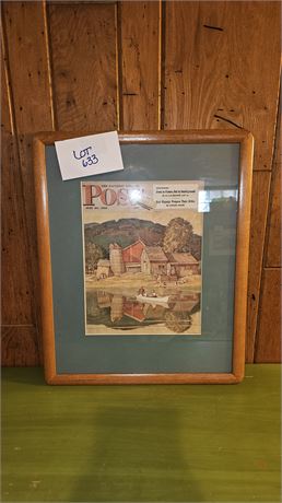 1945 Framed Saturday Evening Post Cover