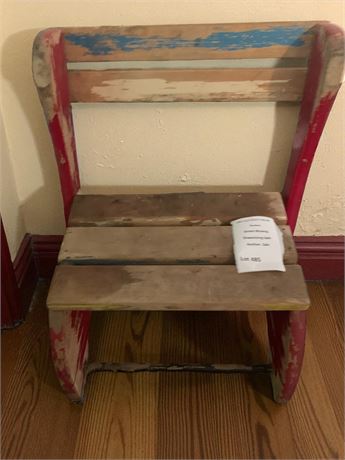 Kids Wooden Step Stool (Vintage)