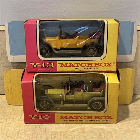 Lesney Matchbox Models of Yesteryear Lot of 2 w/ Boxes