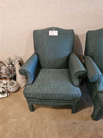 Flexsteel Forest Green High Back Chair