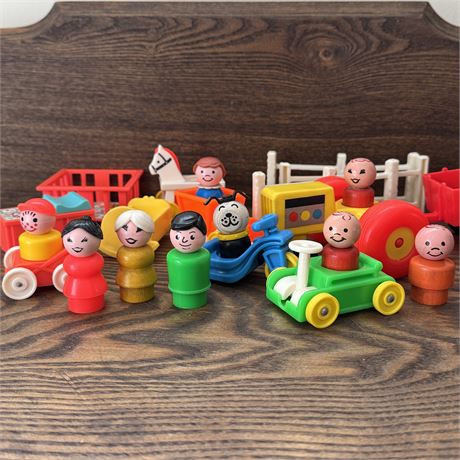 Vintage Fisher Price Little People Lot