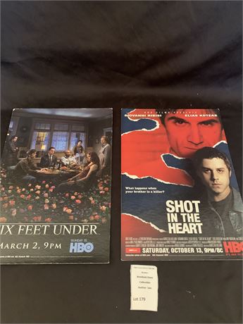 Six Feet Under & Shot in the Heart HBO TV Show Promotional Items