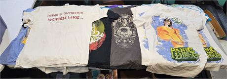 Large Lot of Concert T-Shirts & More - Mixed Artist T-Shirts