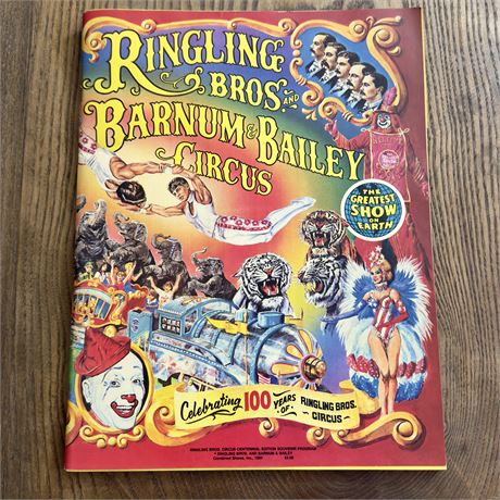 1985 Ringling Bros and Barnum & Bailey Circus Program with Poster!