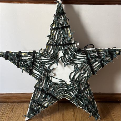 LARGE Solid Wood Outdoor Christmas/Holiday Star Decor -  32.5” H