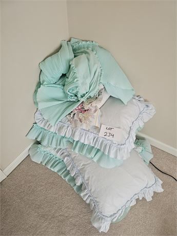 Bed Pillows, Shams, Dust Ruffle & More