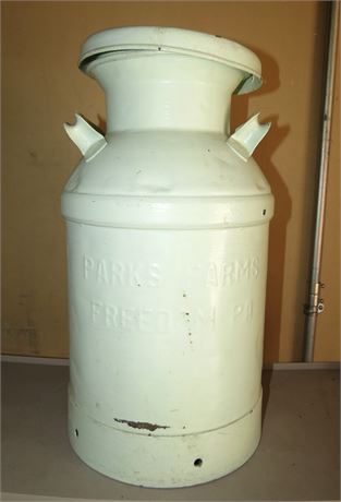 Vintage Parks Farms Milk Can