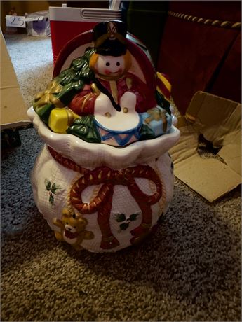 Santa's Toy Bag Cookie Jar