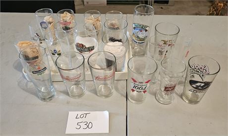 Mixed Collector Beer Glasses