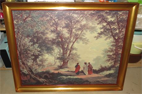 "Walk To Emmaus" Framed Print