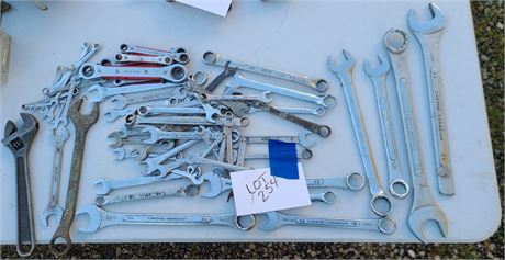 Mixed Wrench Lot - Small Wrenches to Large