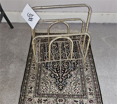 Hand Woven Prayer Rug & Magazine Rack