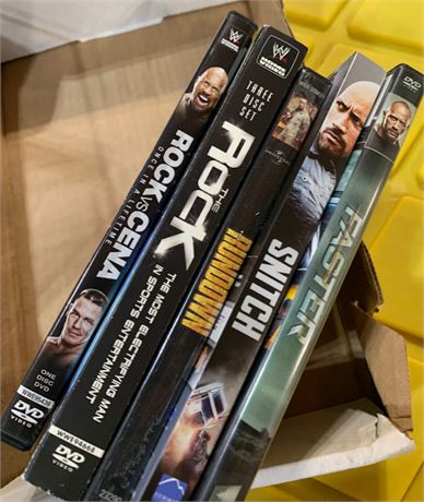 DVD Lot - Dwayne "The Rock" Johnson Movies/Wresting