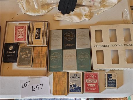 Vintage-Antique Playing Cards:Caravan/Congress/White House & More