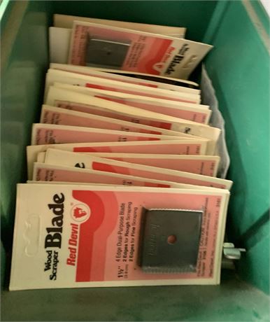 Red Devil Wood Scraper Blade Lot 1 1/2 Inch