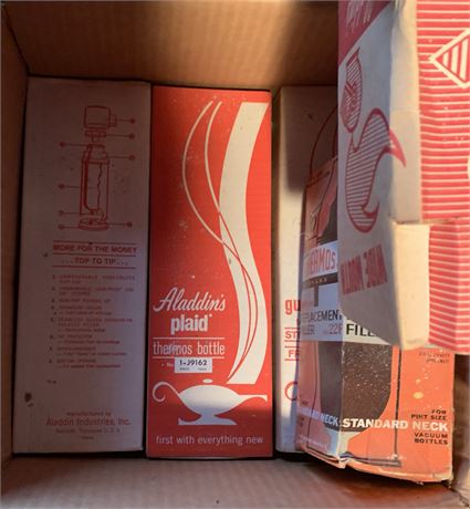 Aladdin Plaid Thermos Bottles, Replacement Fillers & More