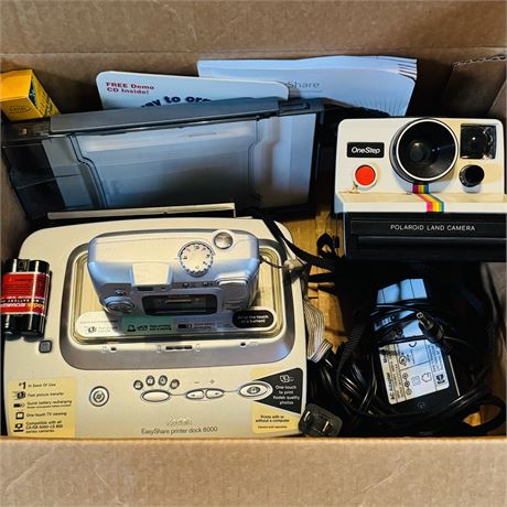 Kodak BUNDLE - EasyShare Camera, Printer Dock, Polaroid Land Camera & More