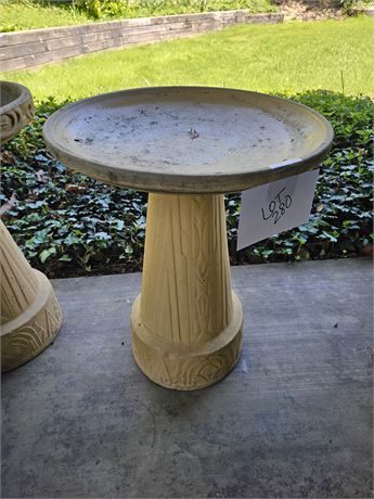 Pottery Bird Bath