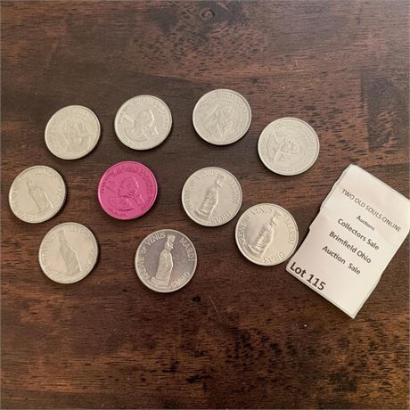1981 Krewe of Venus Mardi Gras  Doubloons Token Exonumia Lot