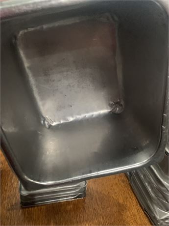 Square Stainless Steel Steam Table Pans (Lot of 4)