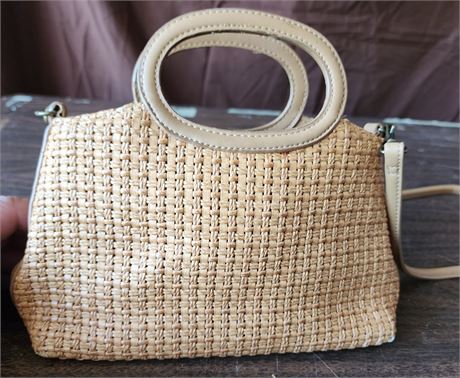 Vintage Fossil Basket Weave Bag- Great Condition