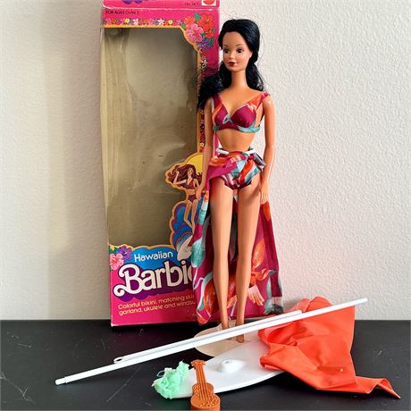 1982 Dolls of the World 1st Edition Hawaiian Barbie - Open Box/Doll Loose