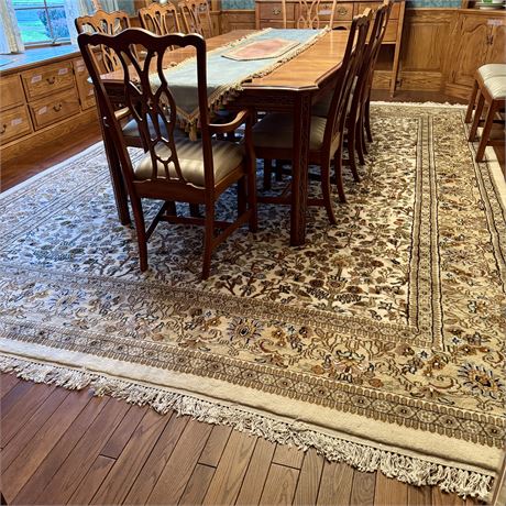 Custom Imported Woven Area Rug - 10 ft x 14 ft