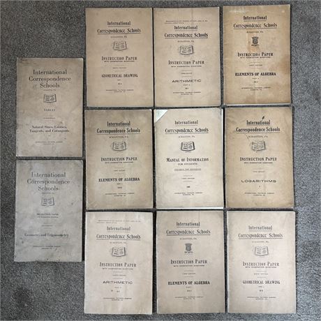 Antique Int'l Correspondence Schools Instruction Manuals Lot