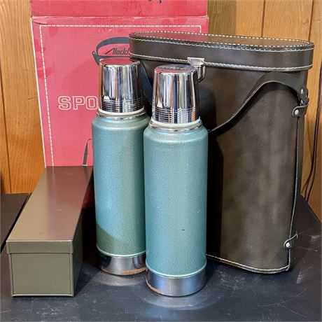 Aladdin Stanley Sportsman Thermos Set w/ Original Box!