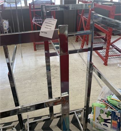 Chrome Metal Clothing Rack