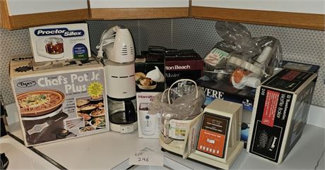 Small Kitchen Appliances:Coffee Pot/Grinder/Chef's Pot JR/Waffle Maker & More