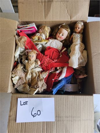 Vintage Mixed Dolls Of The World- Shirley Temple & More