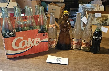 Vintage Coca Cola Bottles, Pepsi & More