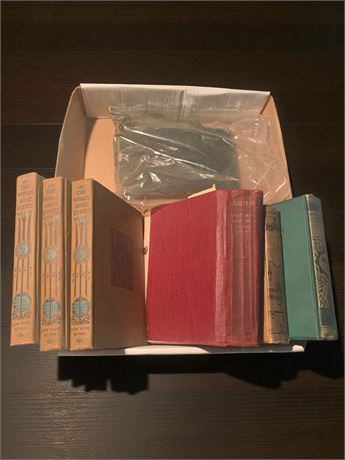 Vintage Book Lot - Shakespeare, Tennyson: Poetical Works & More