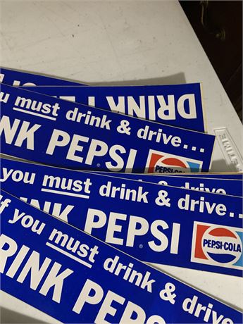 Nostalgia Lot - Vintage Pepsi Stickers - Cleveland Browns - Cleveland Indians