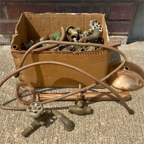 Scrap Box with Copper, Brass, Hardware, Metal