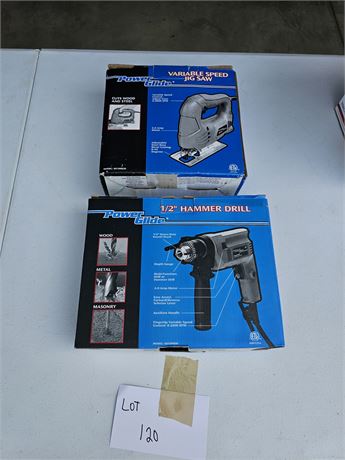 Power Glide 1/2" Hammer Drill & Jig Saw