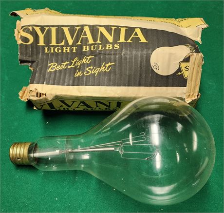 Large Vintage Sylvania Light Bulb