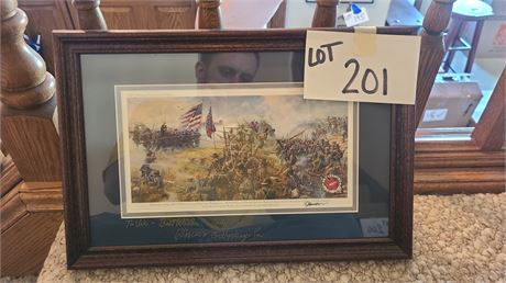 Signed Dale Gallon 2003 "Gettysburg 140th Anniversary" Art Print