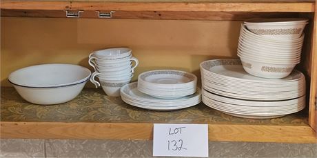 Vintage Corelle "Woodland" Plates, Cups, Saucers & More