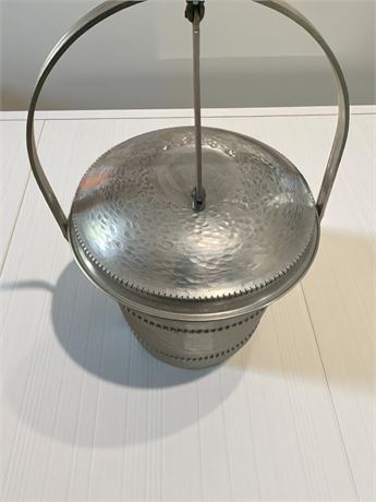 Vintage Aluminum Metal Ice Bucket