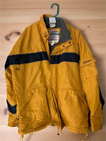 Mens Aero Quality Outerwear Winter Coat (Blue and Yellow) Size XL