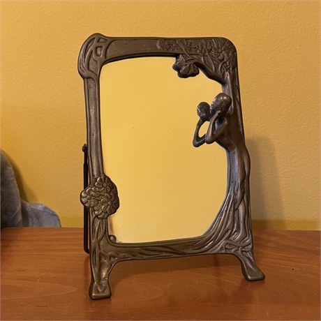 Solid Brass Art Deco Frame with Mirror Insert